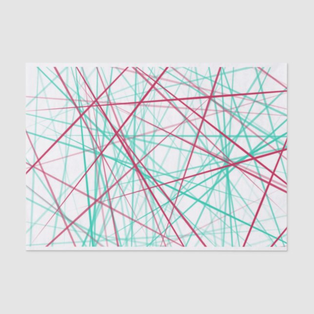 Papier Mousseline Motif de ligne Messy (Recto)