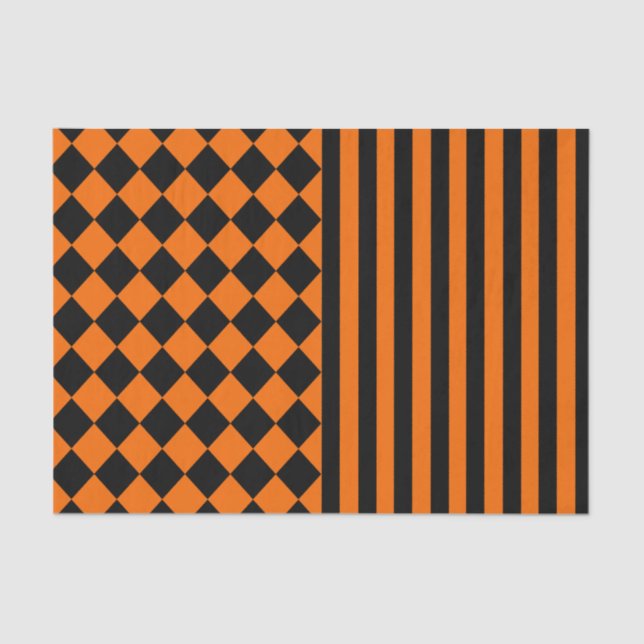 Papier Mousseline Motif de mélange de Halloween (Recto)