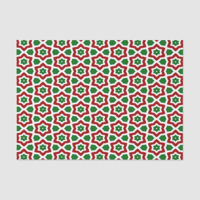 Papier Mousseline Motif de Noël (Recto)