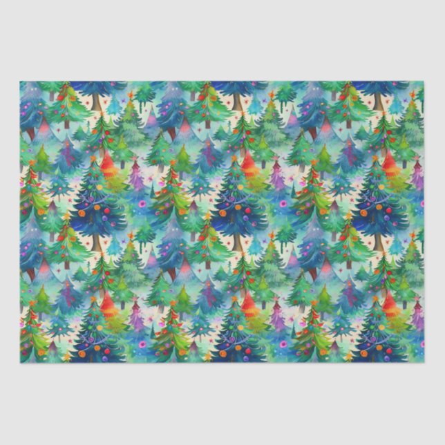 Papier Mousseline Motif de Noël (Recto)