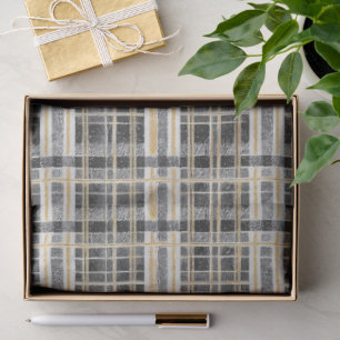 Papier Mousseline Motif de Noël Black Gold Christmas #2 ID1009
