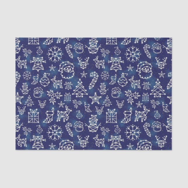 Papier Mousseline Motif de Noël de Noël de Noël (Recto)