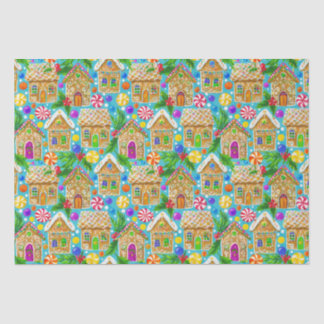 Papier Mousseline Motif de Noël de pain d'épices