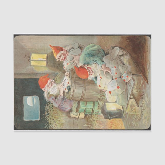 Papier Mousseline Motif de Noël par Jenny Nystrom (Recto)