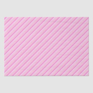 Papier Mousseline Motif de Noël rose et blanc sucre de canne