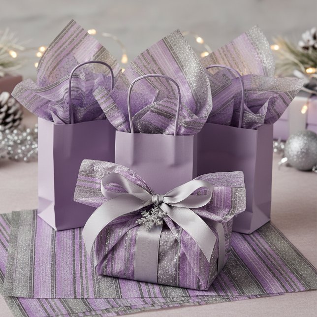 Papier Mousseline Motif de Noël vert violet #28 ID1009 (Créateur téléchargé)