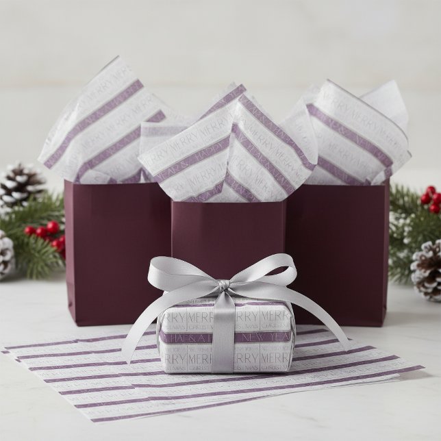 Papier Mousseline Motif de Noël Violet Vert#35 ID1009 (Créateur téléchargé)