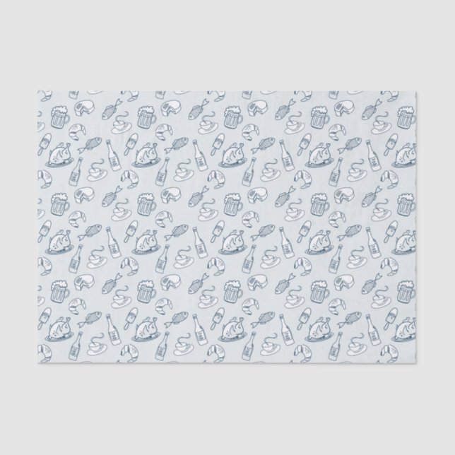 Papier Mousseline Motif de nourriture (Recto)