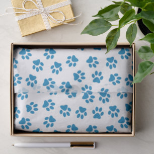 Papier Mousseline Motif De Pailles, Paniers De Chien, Paniers Bleus
