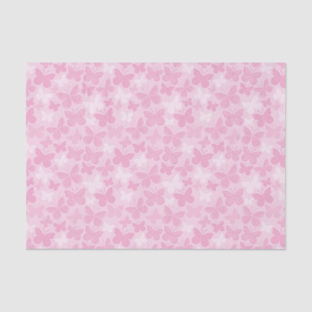 Papier Mousseline Motif de papillon (Recto)