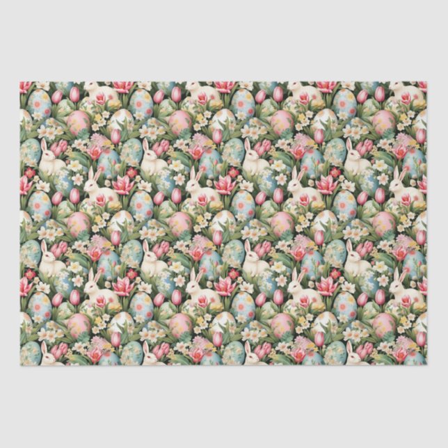 Papier Mousseline Motif de Pâques de Soiree (Recto)