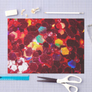 Papier Mousseline Motif de parties scintillant brillant en mosaïque 