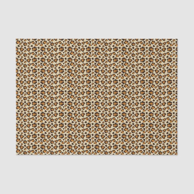 Papier Mousseline Motif de peau de guépard (Recto)