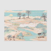 Motif de plage vintage pastel