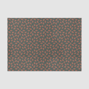 Papier Mousseline Motif de plume rouge orange Abstrait à rayures chi