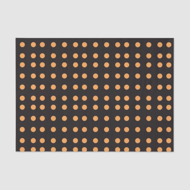 Papier Mousseline Motif de point de polka d'Halloween (Recto)