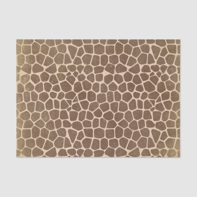 Papier Mousseline Motif de points de girafe (Recto)