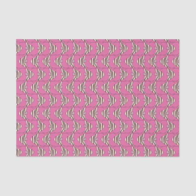 Papier Mousseline Motif de poisson rose pour enfants (Recto)