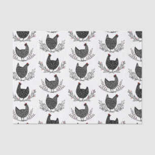 Papier Mousseline Motif de poulet sans soudure