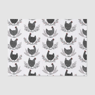 Papier Mousseline Motif de poulet sans soudure