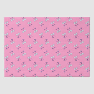 Papier Mousseline Motif de raquette de Badminton rose