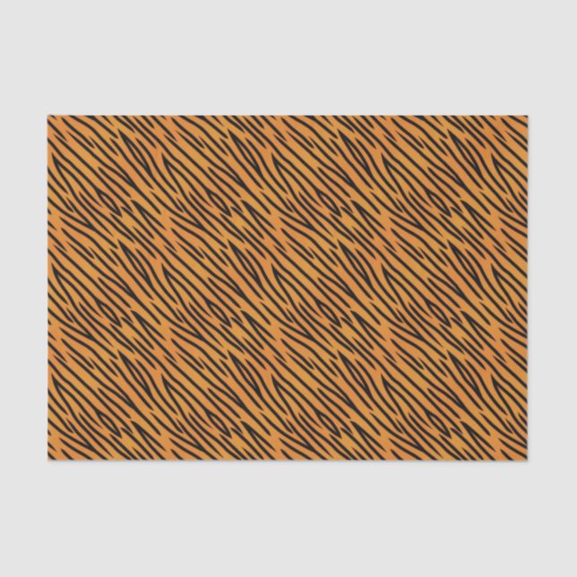 Papier Mousseline Motif de rayure de tigre (Recto)
