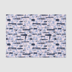 Papier Mousseline Motif de rose de bleu de soin de beauté