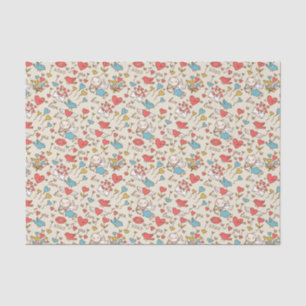 Papier Mousseline Motif de Saint-Valentin avec le cupidon