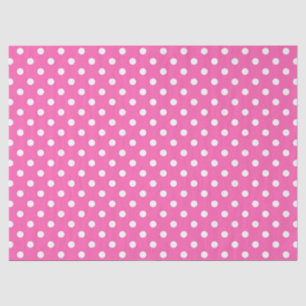 Papier Mousseline Motif de sensibilisation au cancer du sein à pois