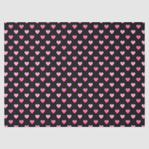 Papier Mousseline Motif de sensibilisation au cancer du sein Cœur ro