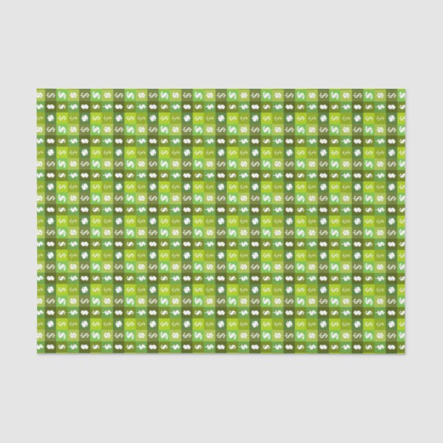 Papier Mousseline Motif de signe de dollar (Recto)