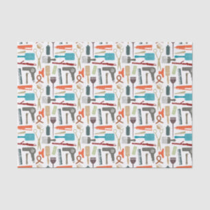 Papier Mousseline Motif de soins capillaires