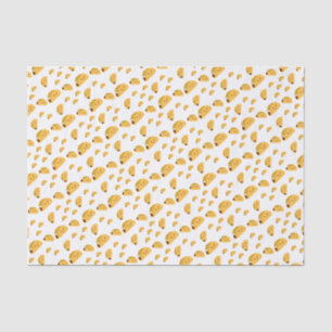 Papier Mousseline Motif de sourire de taco mignon de Kawaii