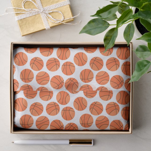 Papier Mousseline Motif de sport de baseball  (Cadeau)