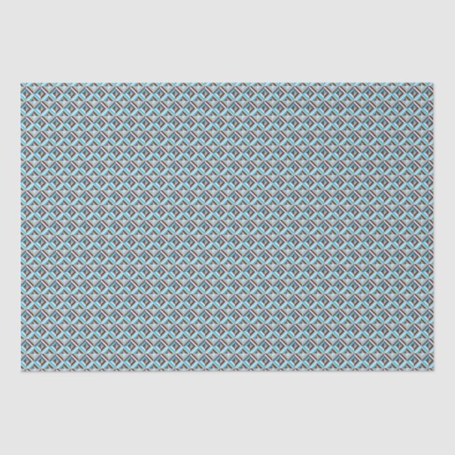 Papier Mousseline Motif de surface composée bleu et Brown (Recto)