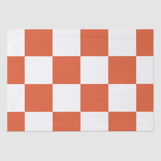 Papier Mousseline Motif de tableau de bord orange et blanc (Recto)