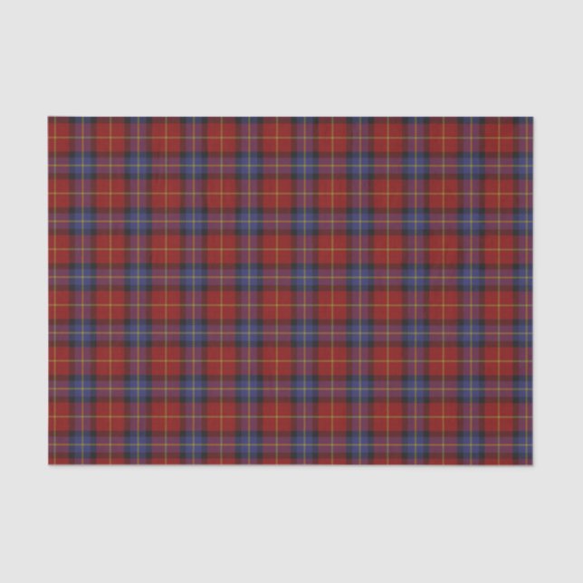 Papier Mousseline Motif de tartan (Recto)