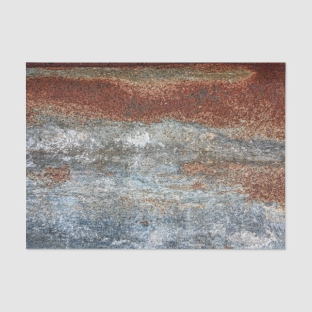 Papier Mousseline Motif de texture rouille marron Grunge (Recto)