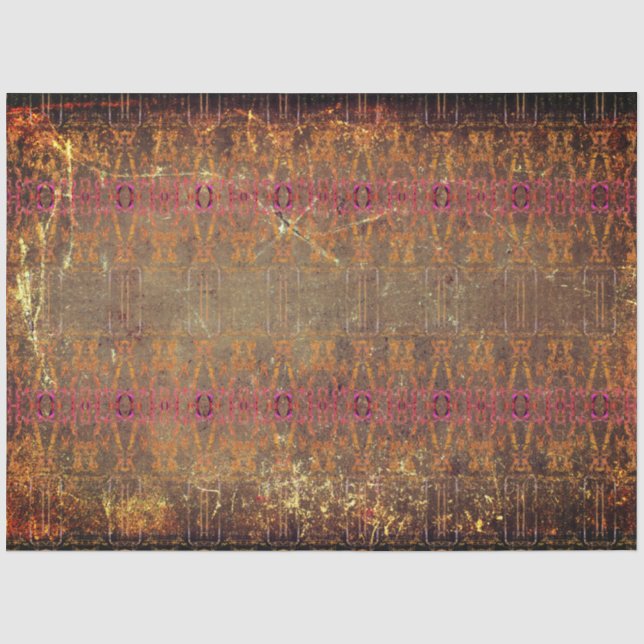 Papier Mousseline Motif de texture violet marron rouille occidental  (Recto)