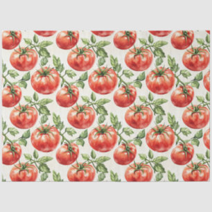 Papier Mousseline Motif de tomate aquarelle
