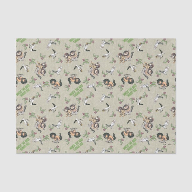 Papier Mousseline Motif de Vacances Wild Rumpus (Recto)