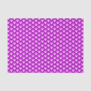 Papier Mousseline Motif de vague d'art déco - nuances d'orchidée
