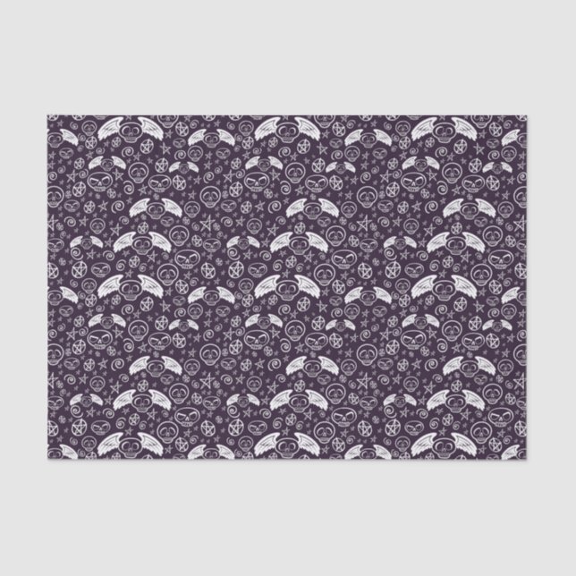 Papier Mousseline Motif de "vaudou" (Recto)