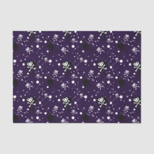 Papier Mousseline Motif d'Emo de couleur foncée avec la peinture