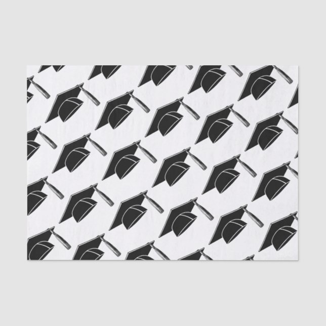 Papier Mousseline Motif des majuscules noires (Recto)