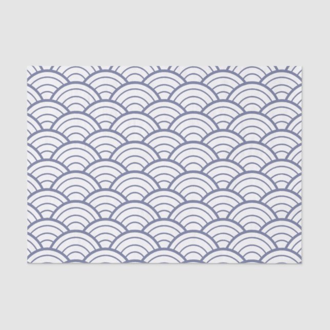 Papier Mousseline Motif des vagues (Recto)