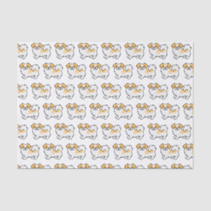 Papier Mousseline Motif d'espagne tibétain de pavot