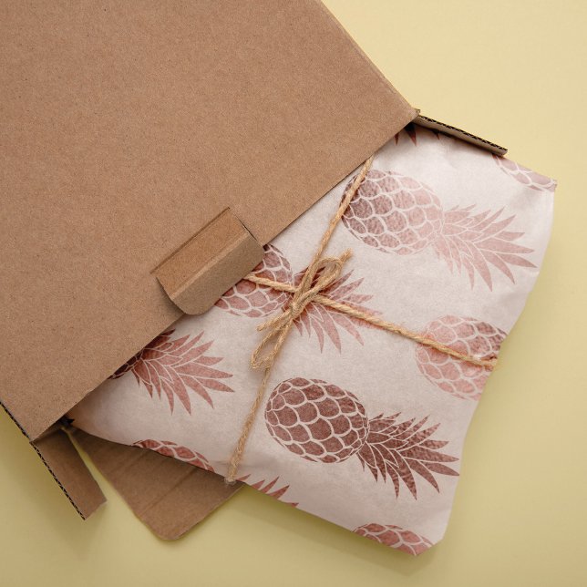 Papier Mousseline Motif d'été pour ananas Rose tropical (Créateur téléchargé)