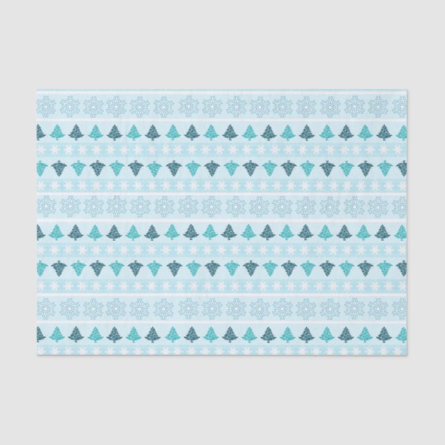 Papier Mousseline Motif d'hiver (Recto)