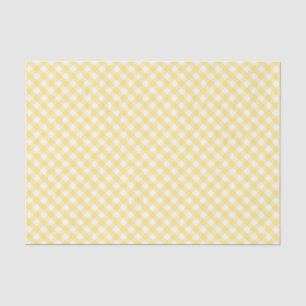 Papier Mousseline Motif diagonal jaune de guingan